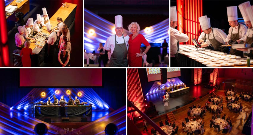 Kollage från tidigare år av Winemakers Dinner