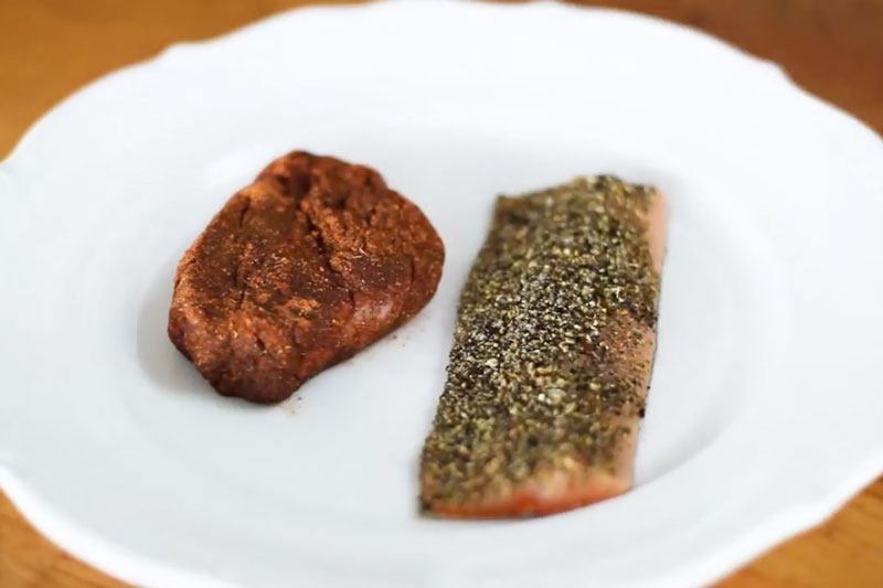 Kockens kött- och fiskrub